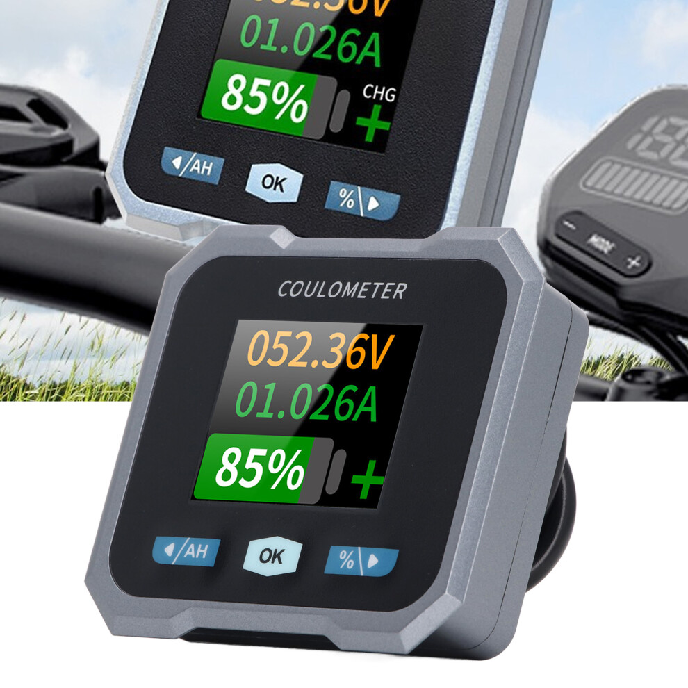 10Â100V Battery Monitor With Shunt 400A Waterproof, 1.8In Display 4151381216552