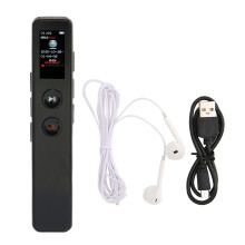 Enregistreur vocal numérique professionnel, mini appareil portable en métal offrant un son clair en direct, équipé d'un processeur acoustique