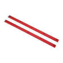 Langlebige rote Rippenknochen-Schienen – 35,7 x 1,8 cm, POM verschleißfeste Longboard-Schienen