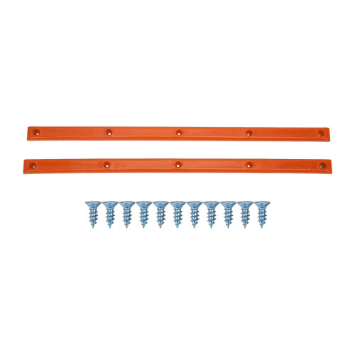 Durable Orange Rib Bones Rails for Longboards, 35.7cm x 1.8cm 1