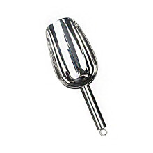 Stainless Steel Ice Scoop and Heavy Duty BBQ Tongs for Kitchen Bar Grilling Baking Use