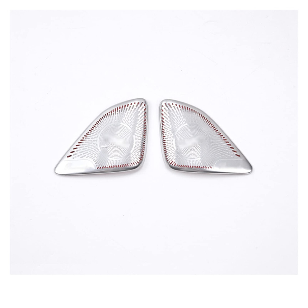 Car Door Speaker Tweeter Net Cover Accessories Compatible With Mercedes Cclass W206 Stainless Steel (Color: Style 22Pcs) Silver 9347817944273