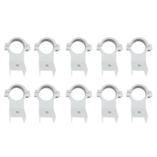 10pcs KU High-Frequency  Clamp LNB Bracket for Satellite Dishes 20mm Plastic Bracket for Multiple Dish Sizes