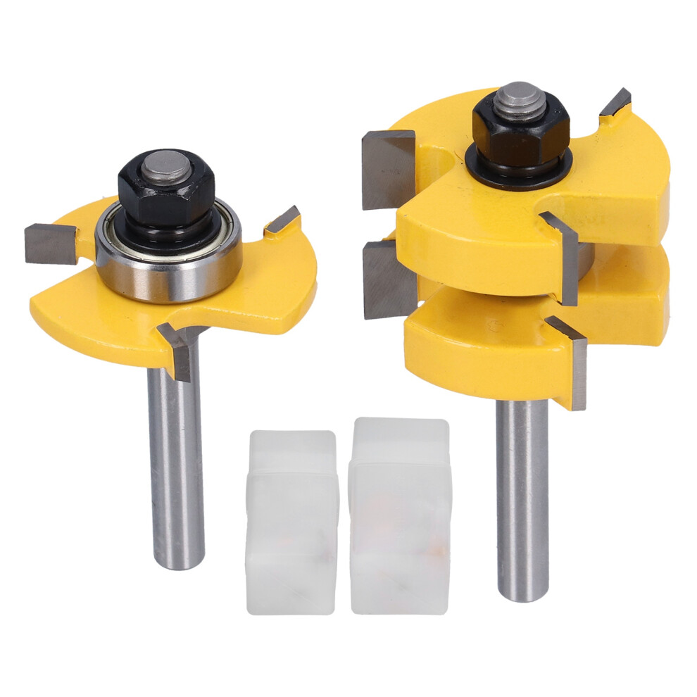 Tongue And Groove Set Woodworking Tool Premium Tungsten Carbide Blades Adjustable T Shape With Anti Kickback Design Perfect For Hardwood Flooring And 9499224702936