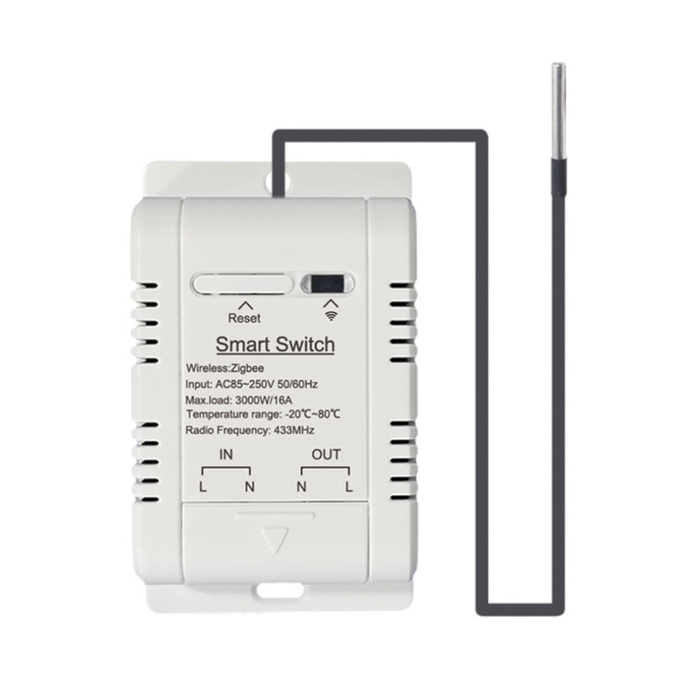 Tuya Zigbee Temperature 16A Wireless Thermostat With 1M Temperature Sensor Supports Voice Control 6031765485409
