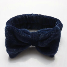 (H) Fleece Bowknot Spa Headband For Face Washing Indulge in Ultimates Comfort for Relaxing Bath Time