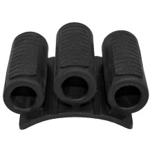 (Black No adhesive) 3 Holes Screwdriver Bit Holder Multipurpose Rubber Screwdriver Bit Holder for Tool Organization & Workshop Efficiency