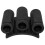 (Black No adhesive)3 Holes Screwdriver Bit Holder Multipurpose Rubber Screwdriver Bit Holder for Tool Organization & Workshop Efficiency 1