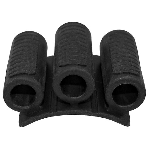 (Black No adhesive)3 Holes Screwdriver Bit Holder Multipurpose Rubber Screwdriver Bit Holder for Tool Organization & Workshop Efficiency