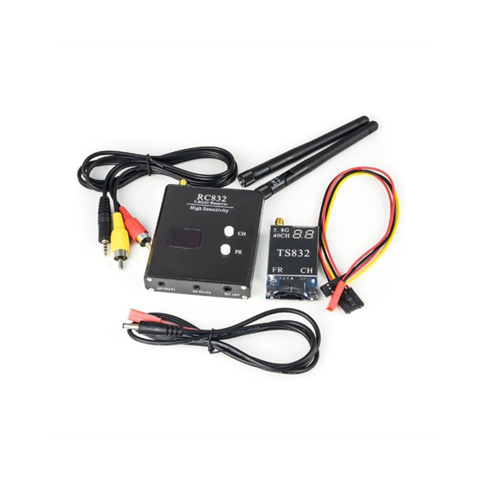 Ts832 & Rc832/Rc832h V3.0 Transmitter Recevier Wireless Audio Video Transmission System 48Ch 5.8G 600Mw Black 6032919695095