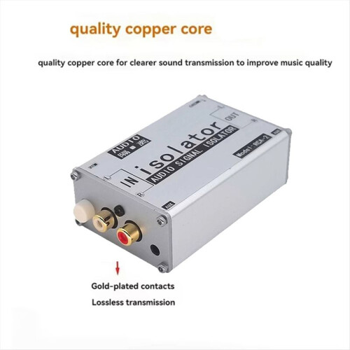 Audio Looping Isolator 3.5 Audio Isolator Current Sound Canceller Bottom Noise Reduction Common Ground Pass Filter 2