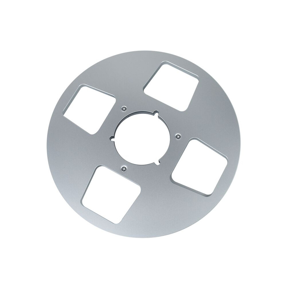 10In Empty Tape Reel 4 Hole Aluminum Empty Disc Opening Reel Audio Takeup Reel For Nab Tape Recorder Accessories Silver 6031731938656