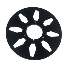 1/4 10Inch Empty Tape Reel Aluminum Alloy Reel Tape Recorder Accessories Empty Disc Opening Machine Parts for Nab Black