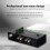 COKYIS Record Player Amplifier for mm/MC Cartridges, Three-Frequency Adjustment,Five-Pin XLR Input and Output Amplifier EU PLUG 4