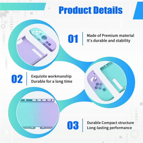 For  Switch2 Protective Case Put in Dock Split Type Protective Shell Shockproof Design Cover for Switch2 C 2