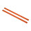 Durable Orange POM Rib Bones Rails for Longboard 35.7x1.8cm 9