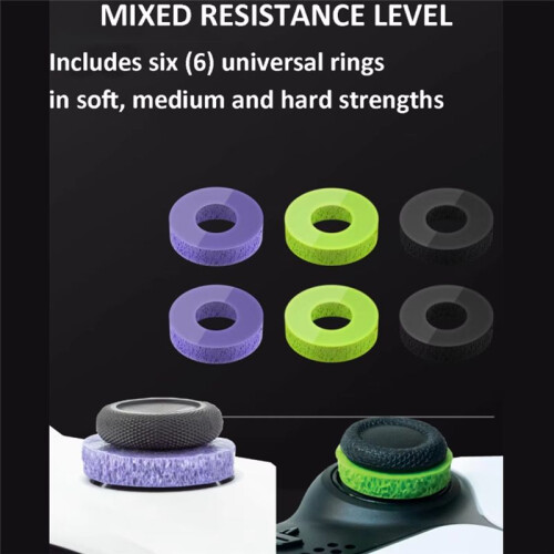 6Pcs Precision Aim Assist Rings Precision Rings for PS5, PS4,  Series X/S,  One,  360,  Pro Controller 2