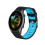 Soft Strap Smartwatch Silicone Bracelet Sweatproof-Black gray 6