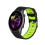 Soft Strap Smartwatch Silicone Bracelet Sweatproof-Black gray 5