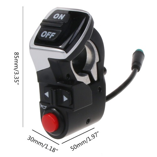 Electric Scooter Handlebar Switch E-scooter Turn Signals On/Off 2
