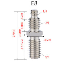 Adaptateur de montage sur trépied-Vis de conversion Argent E8