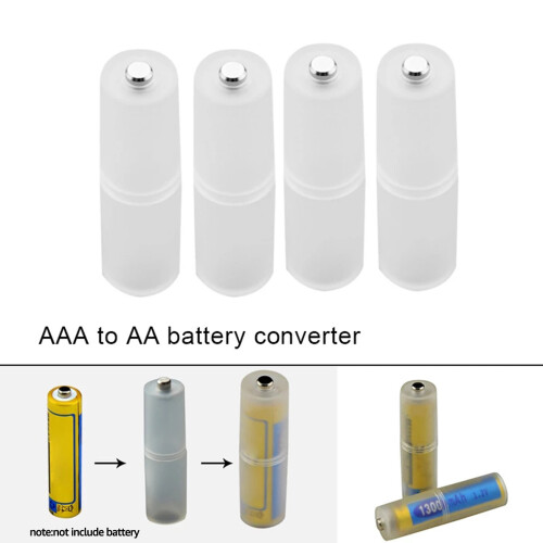 4Pcs Durable Battery Container Box AAA to AA Size Battery 1