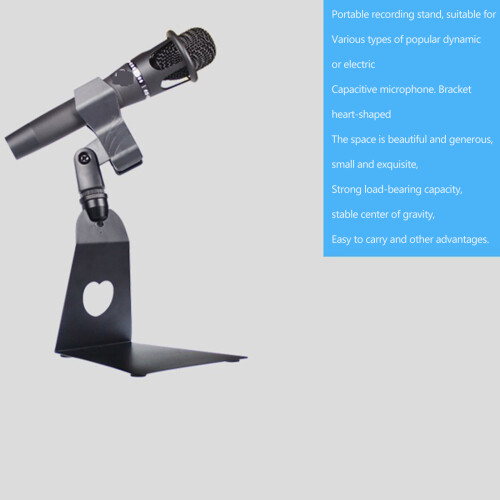 Home Table Mic Stand with Stable Base Stage Use Handheld 2