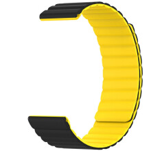 Magnetic Silicone Band for GTS 3 Sports Watch-Black yellow
