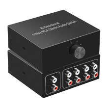 Commutateur Audio bidirectionnel à canal sonore stéréo L/R à 4