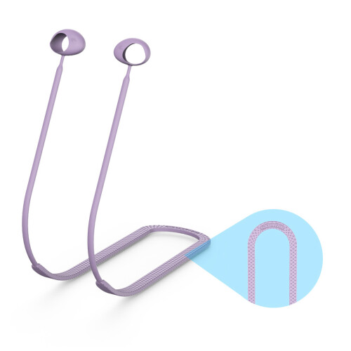 Sangle Anti-perte pour écouteurs, corde de cou suspendue,-Violet
