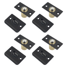 Closet Ball Bearing Door Latch, Solid Brass Body with Stainless Steel Strike Plate, Dual Adjustable Features for Adjustable Compression Force,