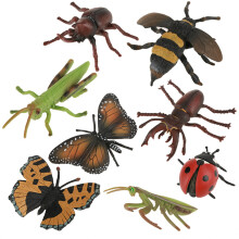 Set di figure realistiche di insetti giocattolo, modelli di insetti in plastica dall'aspetto realistico per bambini, giocattolo educativo per