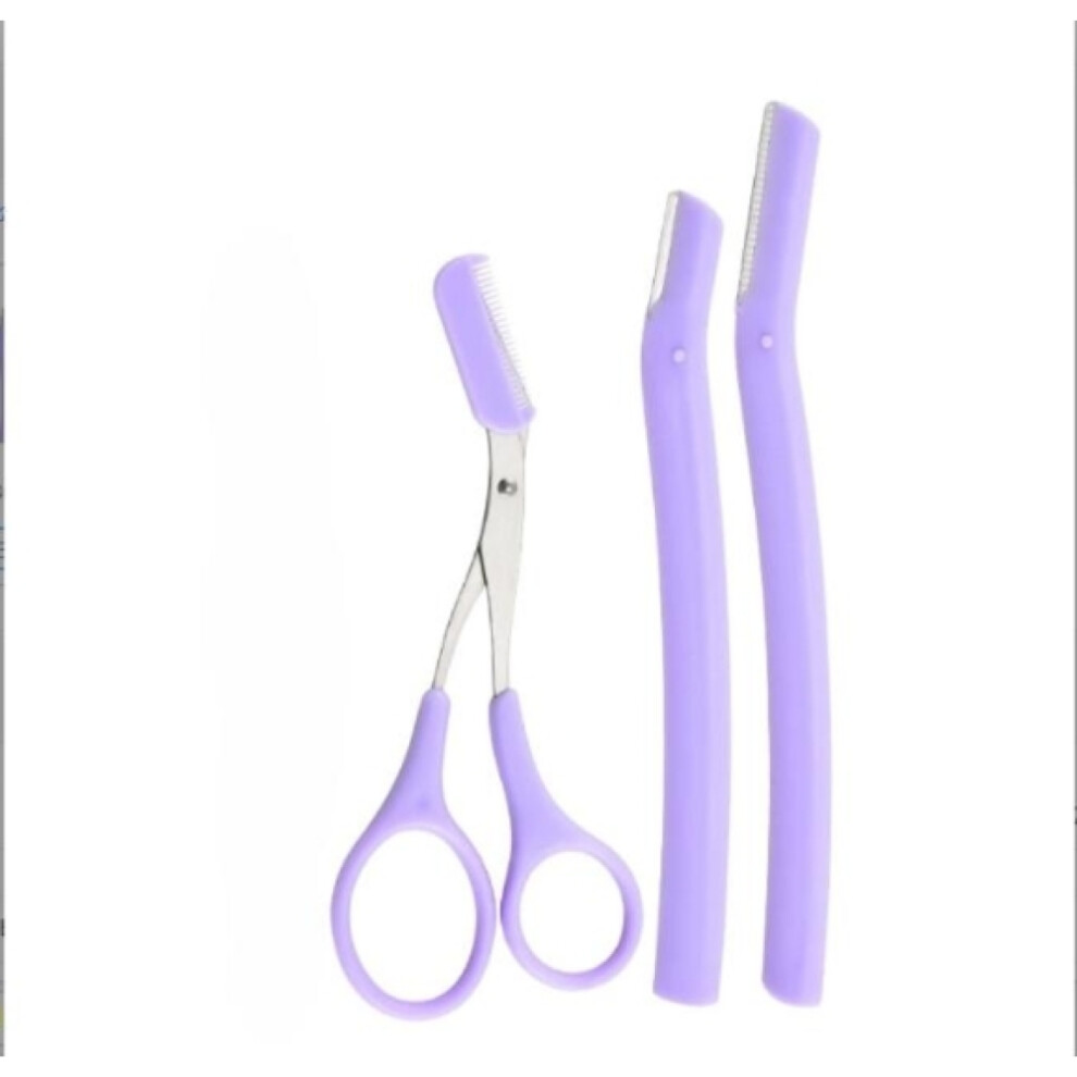 Eyebrow Grooming Kit with Comb, Eyebrow Scissors With Comb Stainless Steel Precision Scissors for Delicate Hair Trimming, Professional Precision