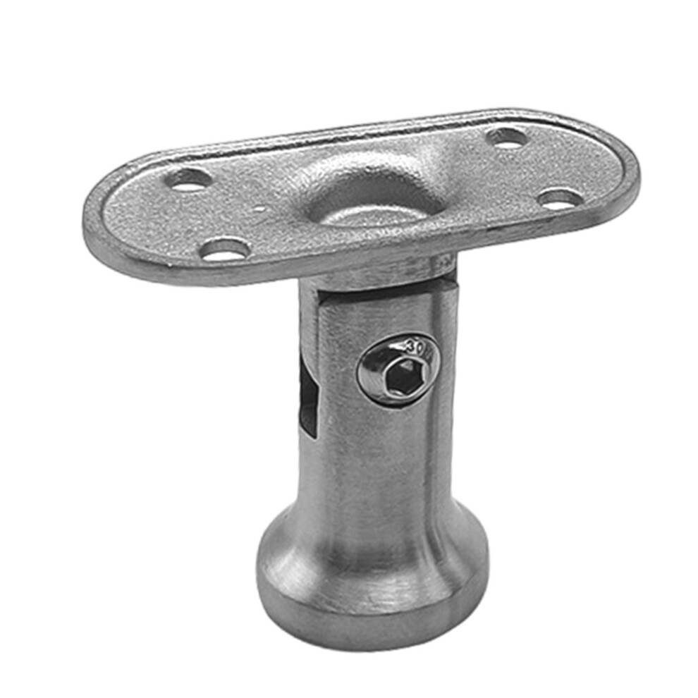 (Flat shaped, 30X60mm) Stainless Steel Handrail Post Support Cast Solid Bracket Excellent