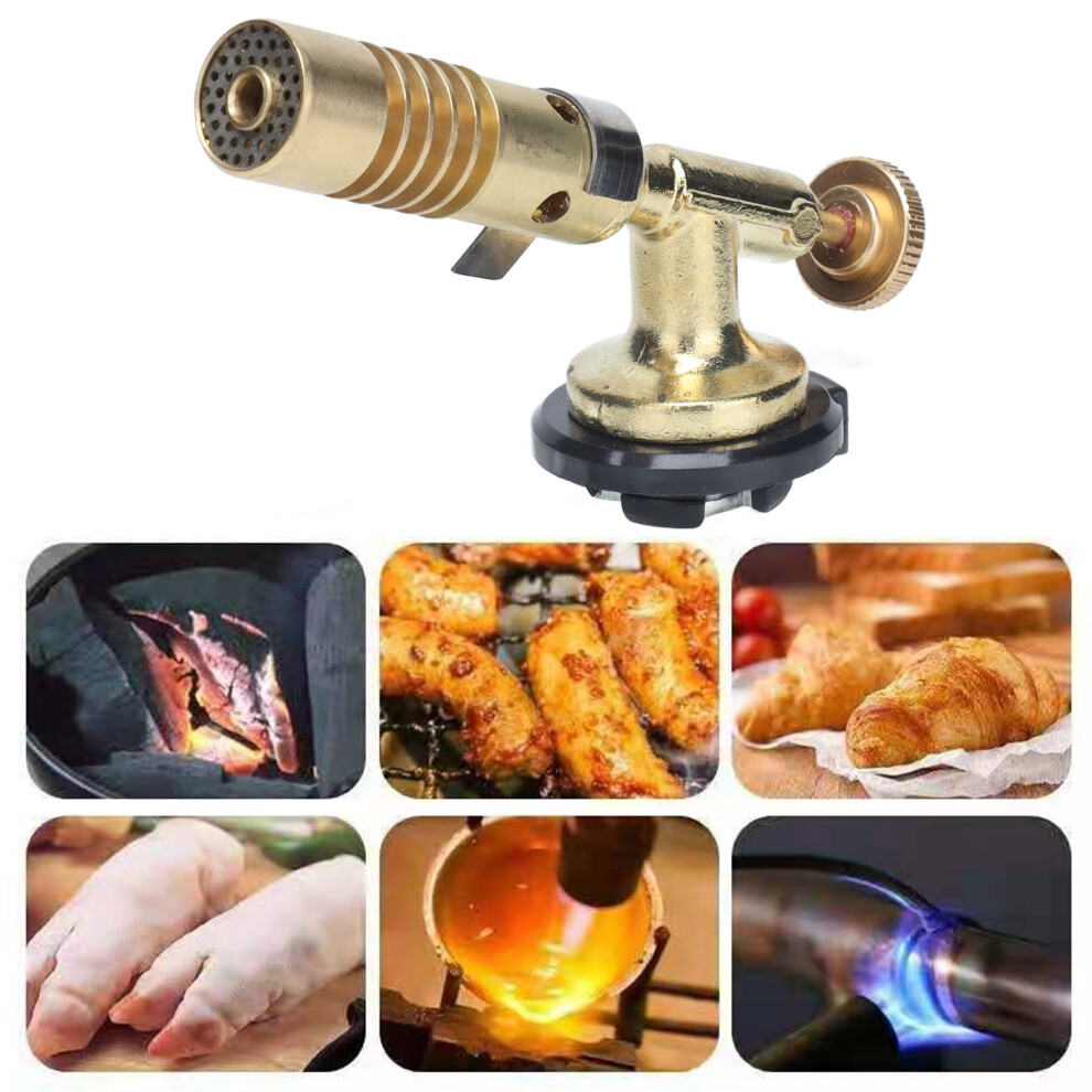 Mapp Gas & Butane Welding Torch Ignition Head Brass High Temp Turbo Model 4651376898195