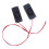 2Pcs Computer Speaker 3070 Rectangle-  Black 1