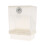 Parakeet Feeder Clear Automatic Food Dispenser Acrylic-White 1