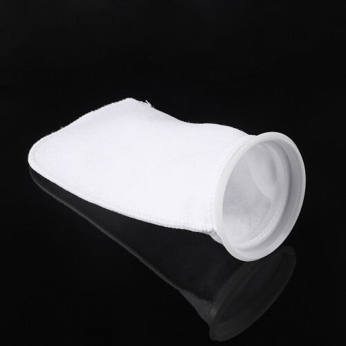 4 Inch Ring Filter Socks 200UM for Extra Fine Aquarium-White S 1