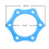 5 stuks Anti-Roll Ring voor Handheld Microfoon Anti Slip-Rood 3
