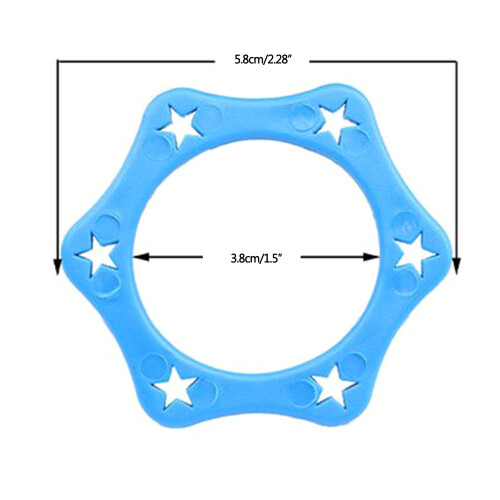 5 stuks Anti-Roll Ring voor Handheld Microfoon Anti Slip-Rood 2