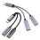 USB C Splitter 2 in 1 USB C auf Dual USB C Audio-Schwarz 2