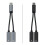 2-in-1 Dual Type C naar Type C-adapter-Zwart 6