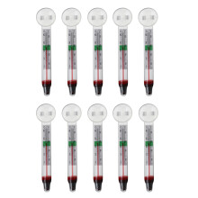 10pcs Floating Aquarium Thermometer with Suction Cup-White