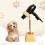 Multi-purpose Hair Dryer Stand with with Storage-Yellow 4