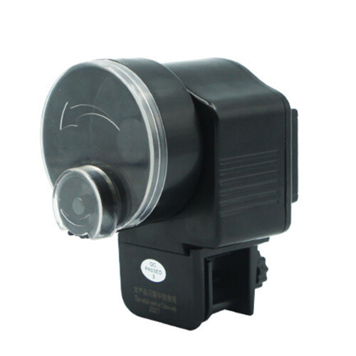 Vacation Timer Feeder for Fish for Tank Electric-Black
