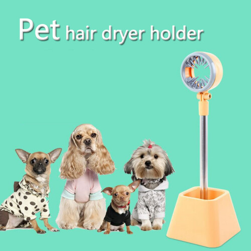 Multi-purpose Hair Dryer Stand with with Storage-Yellow 1