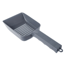 Cats Litter Scoop Plastic Pet Shovel Cats Dog Sand Sifter-gray