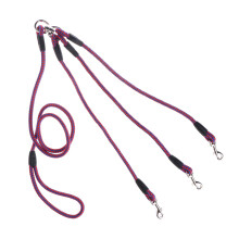 Laisse 3 en 1 pour chien de compagnie, 6 pouces, Triple-Bleu