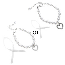 Collier pour chien de compagnie collier de perles pour-Blanc S