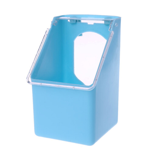 Drinking Cups Feed Tray with Hooks & Cover for Poultry-Blue